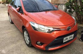 2015 Toyota Vios E AT Orange Sedan For Sale 
