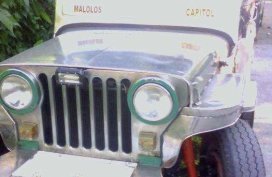 Mitsubishi Jeep Karatig Manual Silver Truck For Sale 