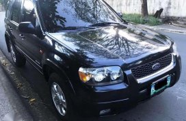 Ford Escape XLS 2.3L 4x2 AT 2006 Black For Sale 