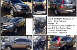 Honda CRV 2011 2.0 V MT Brown For Sale 