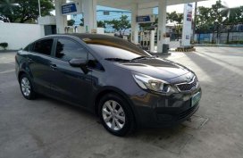 Kia Rio 2013 EX Manual Gray Sedan For Sale 