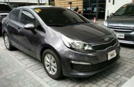 Kia Rio Ex 2016 Gray Sedan Manual Financing Accepted for sale