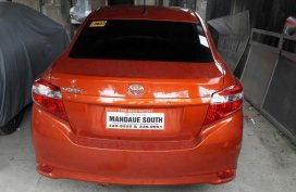 Toyota Vios 1.3E 2016 Manual Orange Sedan For Sale 