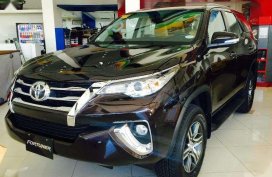 250k ll-in downpayment 2017 TOYOTA FORTUNER promo