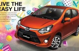Toyota Wigo 2017 Gasoline Automatic Orange for sale