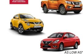 Nissan 2018 models lowdown promo Almera. Sylphy. Navara. Juke