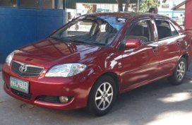 Toyota Vios E 2007 Model Red Sedan For Sale 