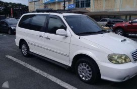 Kia Sedona Carnival White Van 2003 For Sale 