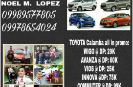 Toyota Cars for Sale in Calamba Laguna
