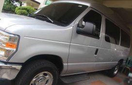 2014 FORD E-150 4.6L Club Wagon Silver For Sale 