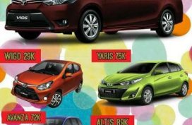 Toyota all in promo deals. Lowest DP! Apply now!!! Hurry!!!