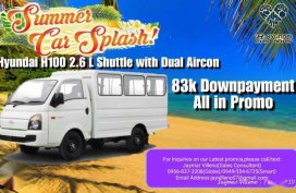 Hyundai H100 Shuttle with Dual Aircon Low Downpayment 83k All in Promo