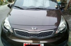 Kia Rio sedan 2014 model wendy brown color,