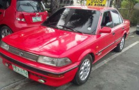 1989 Toyota Corolla GL Well Kept Red For Sale 
