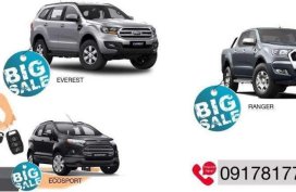 ZERO DOWNPAYMENT for Brand New Ford Everest Ranger and Ecosport