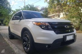 2015 Ford Explorer Sport White For Sale 