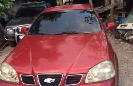 Chevloret Optra 2004 AT Red Sedan For Sale 