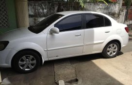 2011 Kia Rio Manual White Sedan For Sale 