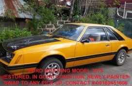 Ford Mustang 1978  Restored AT Yellow For Sale 