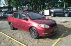 Toyota Vios 2005 E 1.3 MT Red Sedan For Sale 