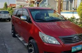 Toyota Innova J 2013 Red Top of the Line For Sale 
