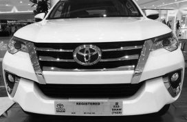 2018 TOYOTA Fortuner Low downpayment 20%