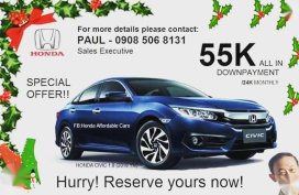 SELLING 2018 HONDA Civic E Cvt