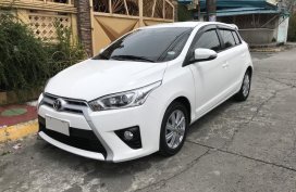 2015 Toyota Yaris G AT Gas White For Sale 
