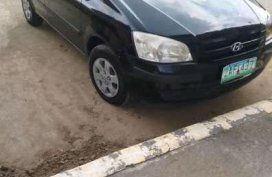 Black Hyundai Getz 2005 Manual Gas 1.1 Engine