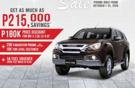 Brand New 2018 Isuzu MU-X For Sale 