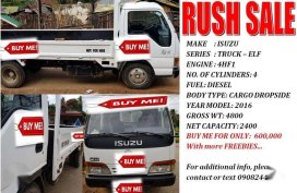 ISUZU:Truck ELF 4HF1 cylinders: 4 FUEL:Diesel TYPE: Dropside YEAR:2016