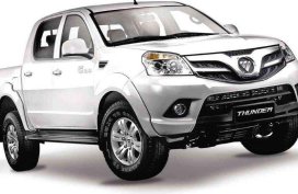 Foton Thunder 4x2 Automatic Grab now our Promo this 2019
