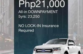 Ford Ranger XLS 4x2 AT All-in Low Downpayment 2019