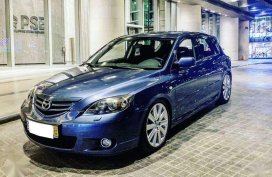 Blue Mazda 3 Hatchback 2007 Very good condition