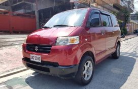 Red Suzuki Apv 2015 at 40000 km for sale in Manila
