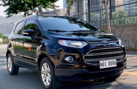 Black Ford Ecosport 2017 Automatic Gasoline at 3700 km for sale 