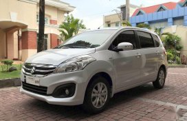 Selling Pearl White Suzuki Ertiga 2018 Automatic Gasoline