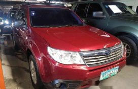 Selling Red 2009 Subaru Forester at 98000 km in Pasig