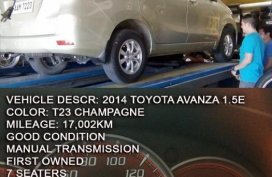 Selling Toyota Avanza 2014 Manual Gasoline in Las Piñas