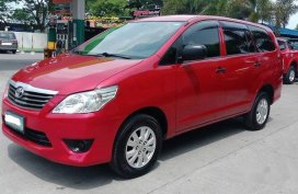 Sell Red 2014 Toyota Innova at Manual Diesel at 85000 km in Meycauayan