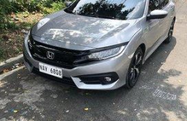 Selling Silver Honda Civic 2018 Automatic Gasoline for sale