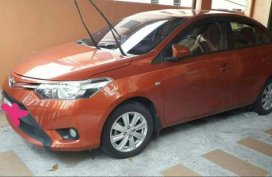 Orange Toyota Vios 2015 for sale in Las Piñas