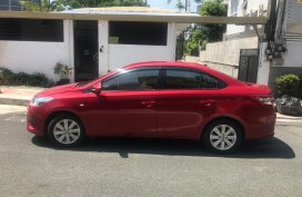 Red 2015 Toyota Vios at 25000 km for sale 