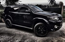 Sell Black 2015 Toyota Fortuner in Gapan