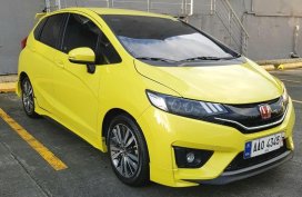 Yellow Honda Jazz 2015 for sale in Manila