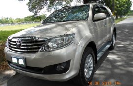 2nd Hand Toyota Fortuner 2012 at 50000 km for sale in Angeles