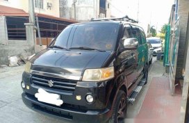 Black Suzuki Apv 2007 Automatic Gasoline for sale 