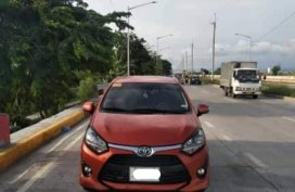 Selling Orange 2017 Toyota Wigo Manual 