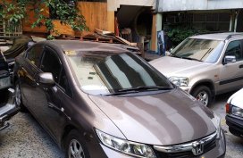 Brown Honda Civic 2013 at 90000 km for sale in Muntinlupa
