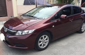 Red Honda Civic 2013 at 60000 km for sale 